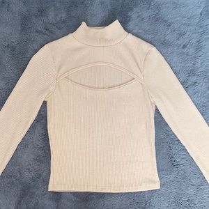Nude/Tan long sleeve turtle neck!